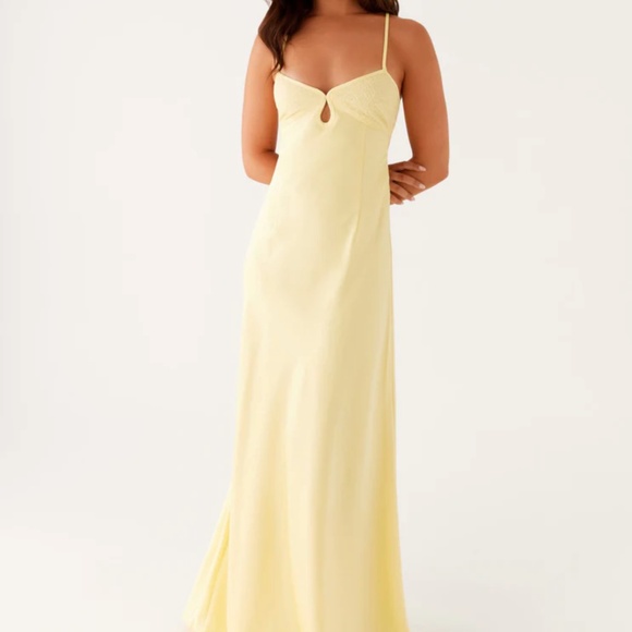 PEPPERMAYO JOANIE MAXI DRESS YELLOW NEW SIZE 10 - Picture 1 of 9